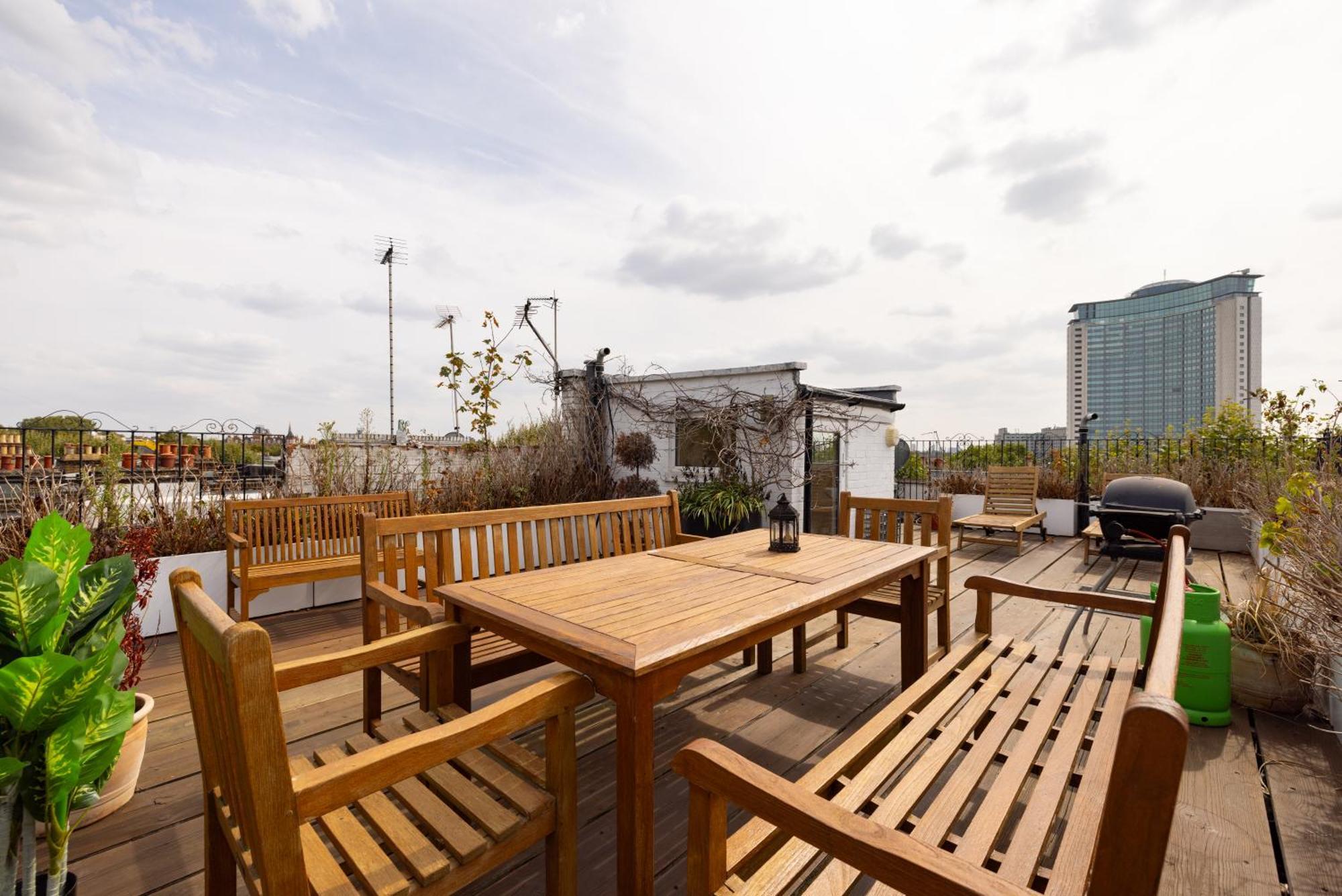The Philbeach Gardens Place - Lovely 5Bdr Flat With Terrace Лондон Экстерьер фото